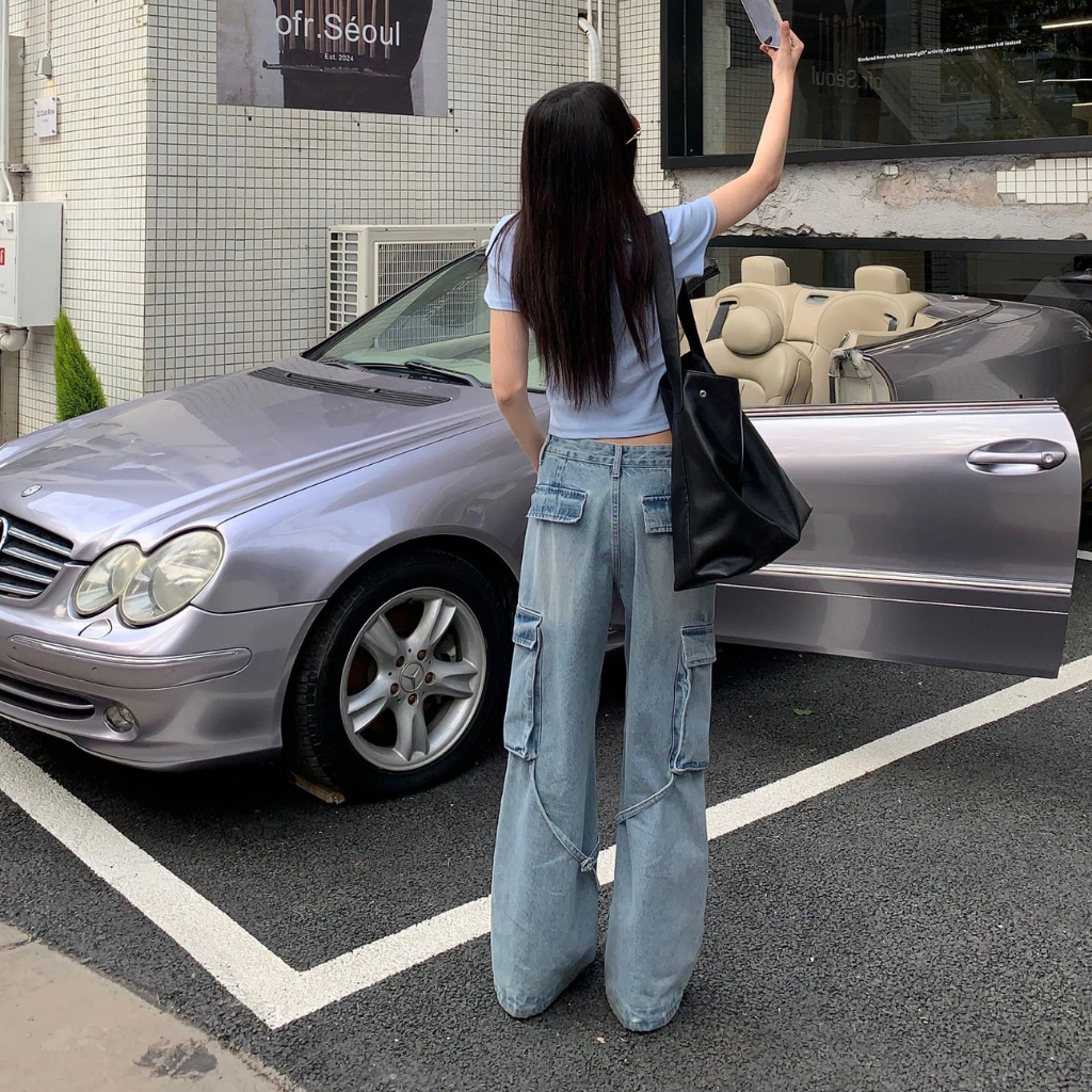 Women's Solid Flare Jeans