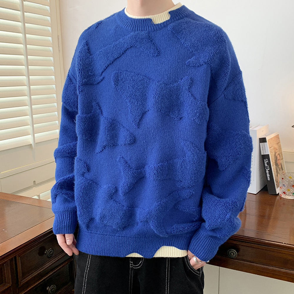 Soft Dolphin Base Flower Sweater