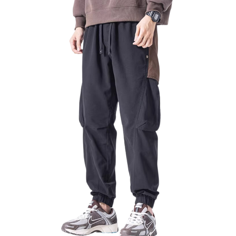 Japanese Contrasting Cargo Pants