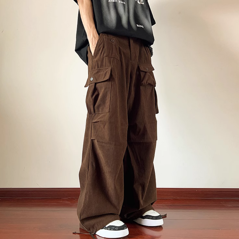 Corduroy Side Pocket Cargo Pants