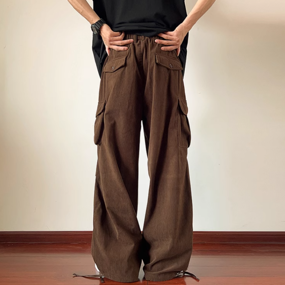 Corduroy Side Pocket Cargo Pants