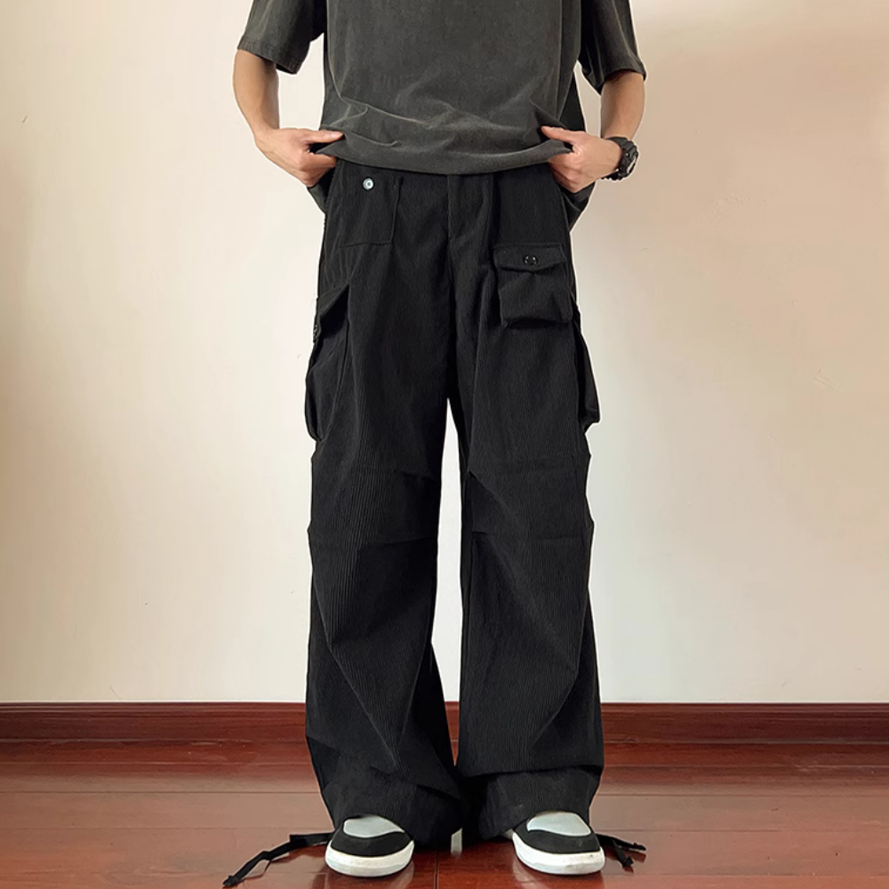 Corduroy Side Pocket Cargo Pants