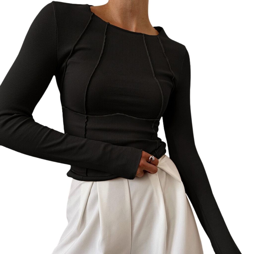 Women's Basic Piping Long Sleeve