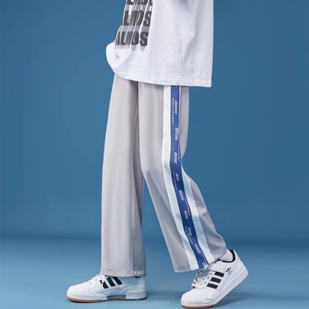 Classic Drawstring Stripe Sweatpants