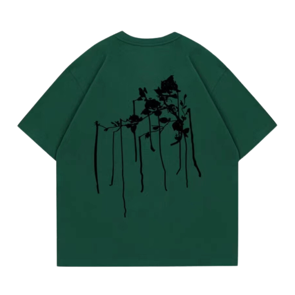 Minimal Ink Graphic Cotton T-shirt