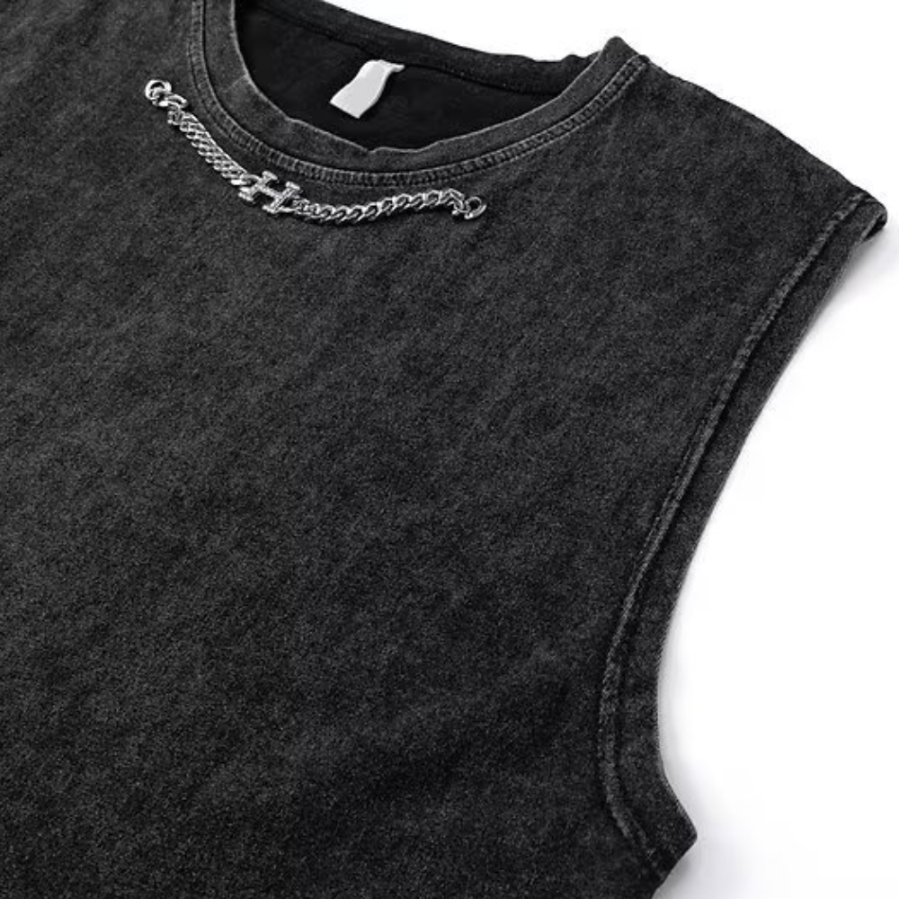 High Street Love Letter Washed Vest