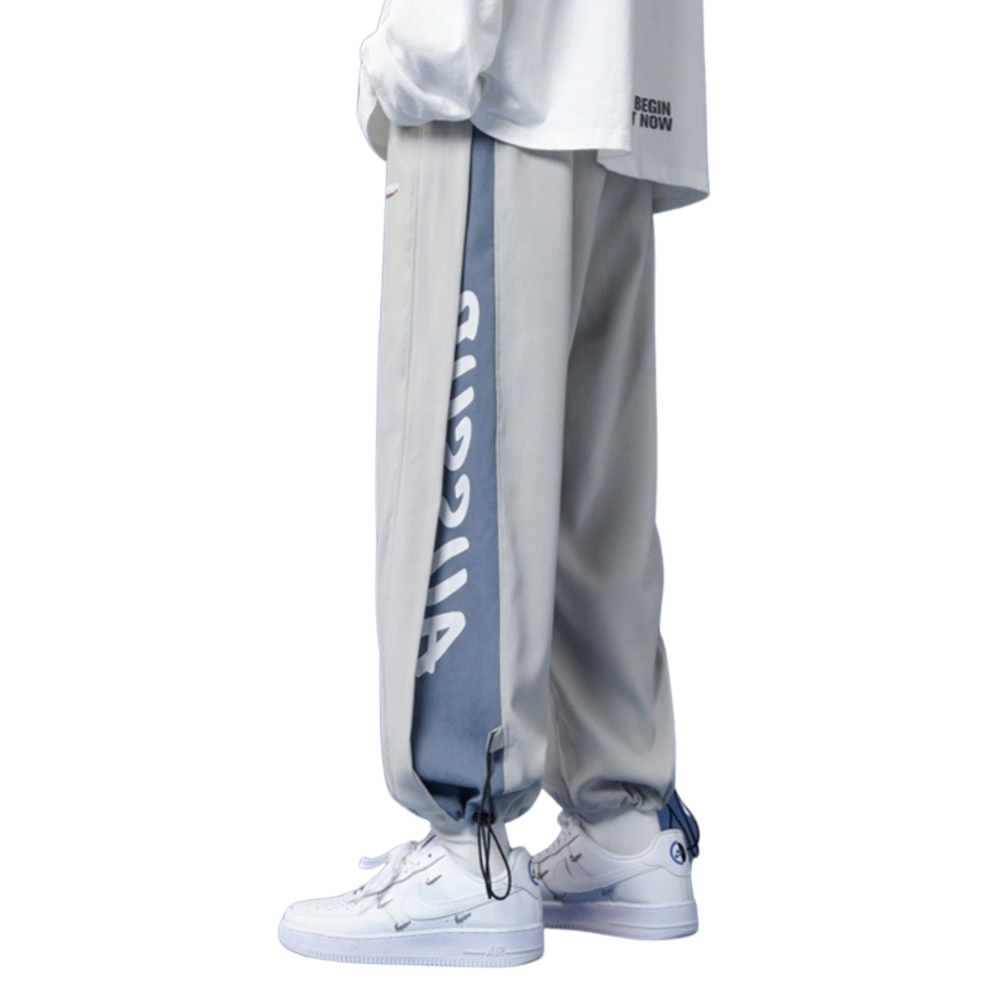 Casual Contrast Straight Sweatpants