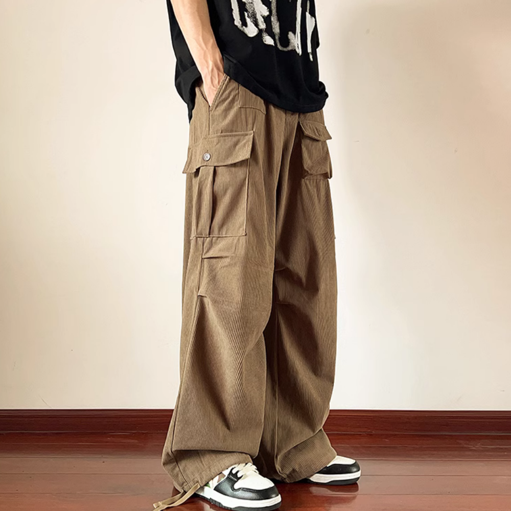 Corduroy Side Pocket Cargo Pants
