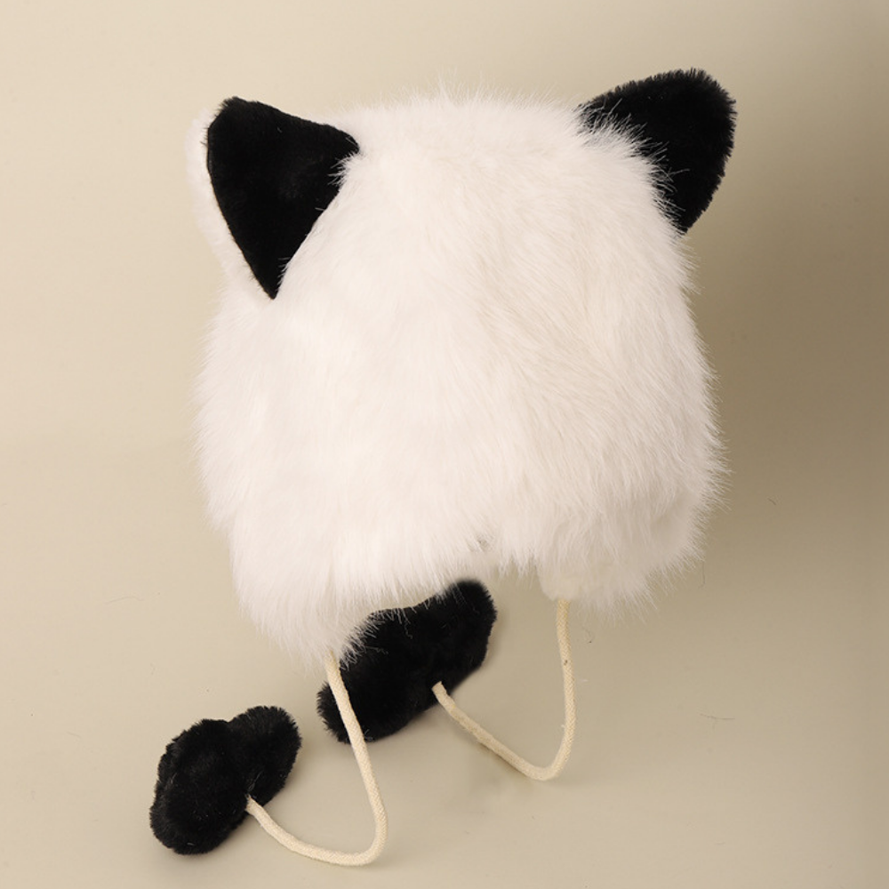 Raccoon Windproof Plush Hat