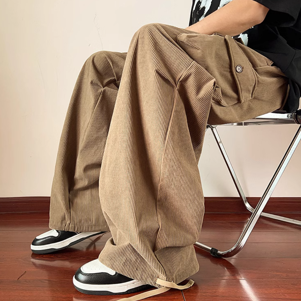 Corduroy Side Pocket Cargo Pants