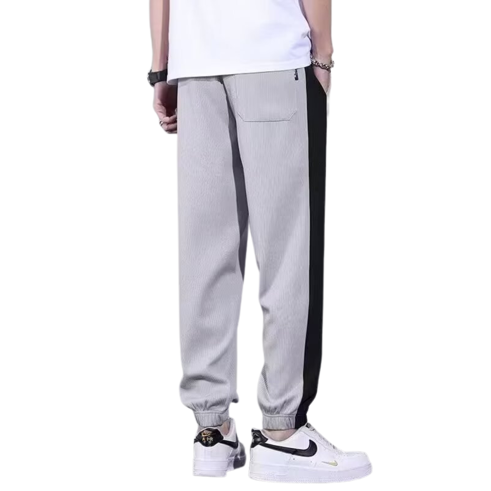 Paneled Drawstring Casual Sweatpants
