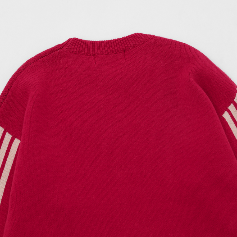 Retro Jacquard Crewneck Sweater