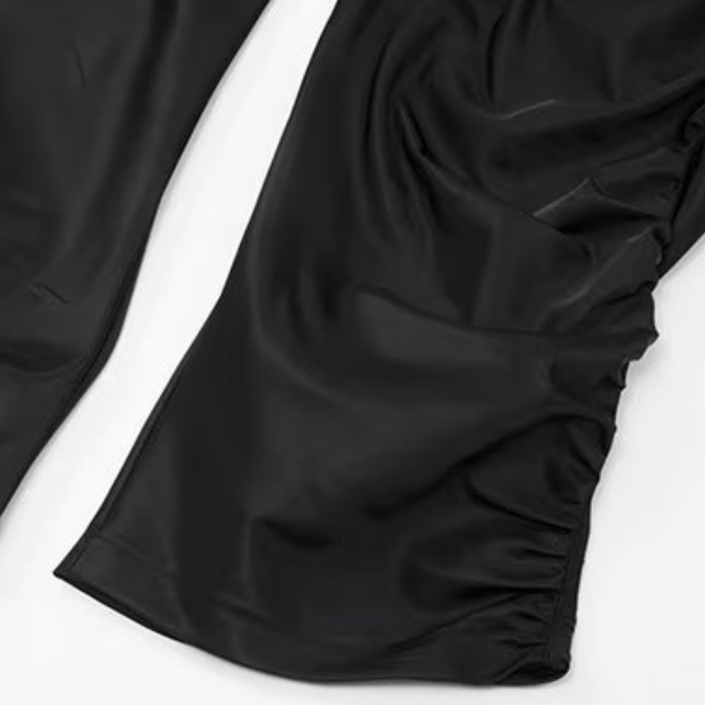 Street Pleated Solid Sweatpants