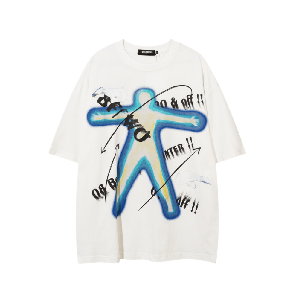 High Street Abstract Print T-shirt