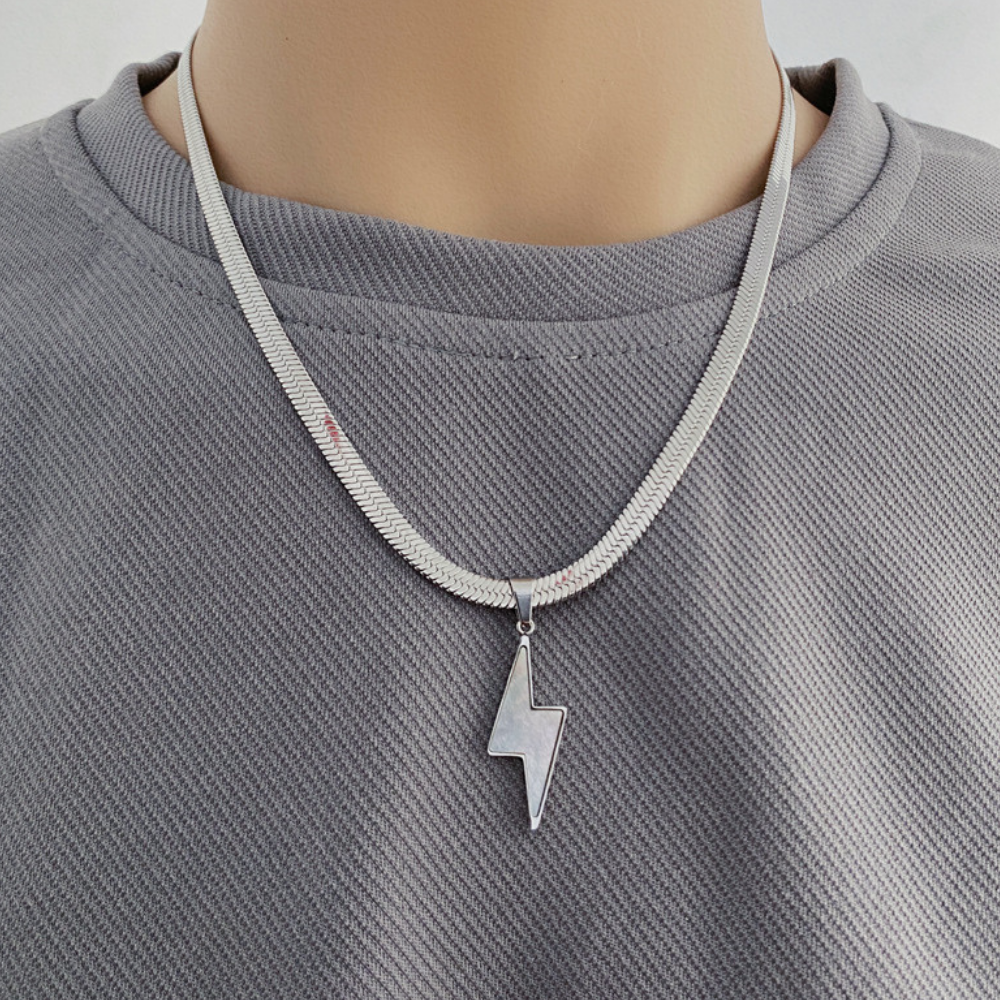 American Lightning Snake Bone Necklace