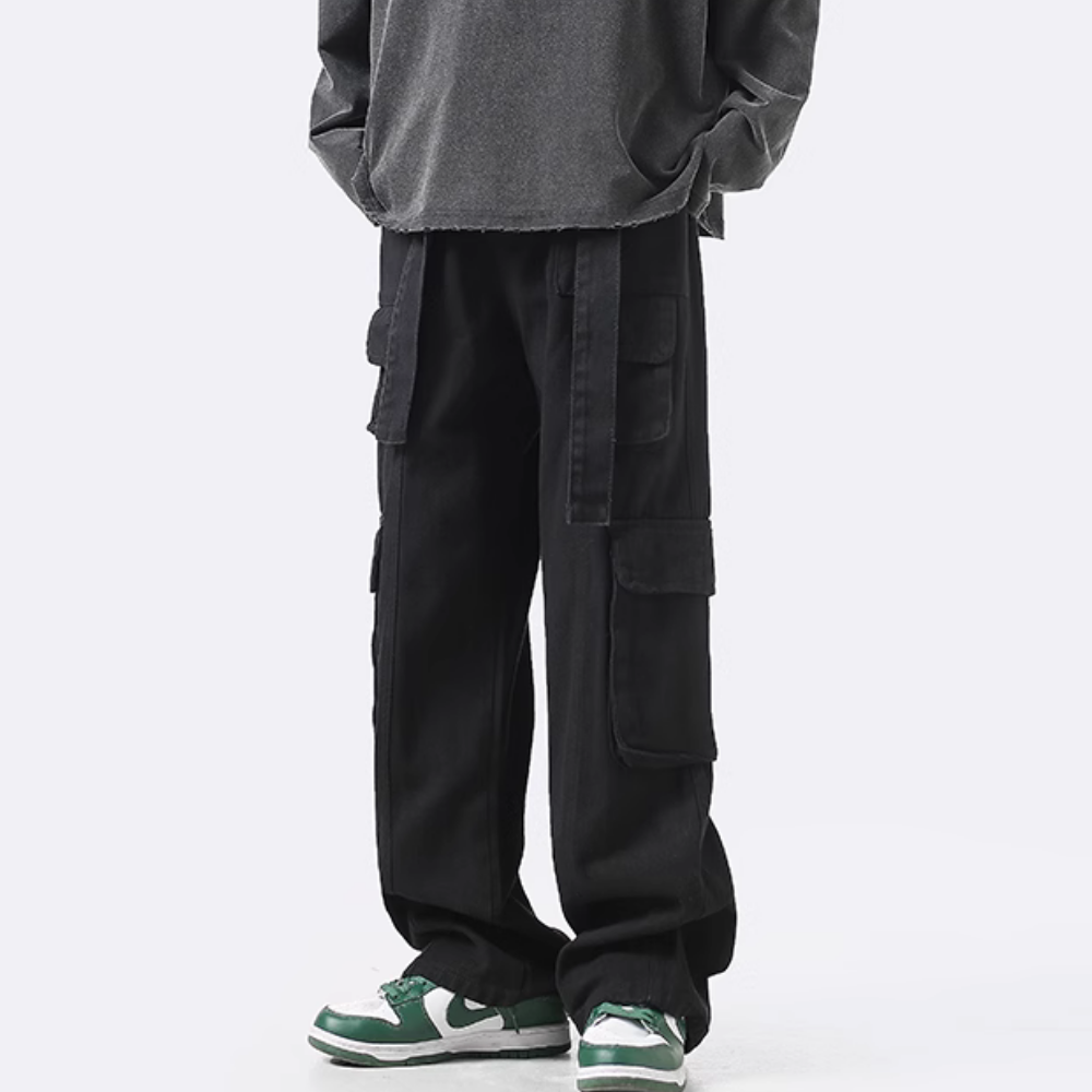 Street Belt Multi-Pocket Cargo Pants
