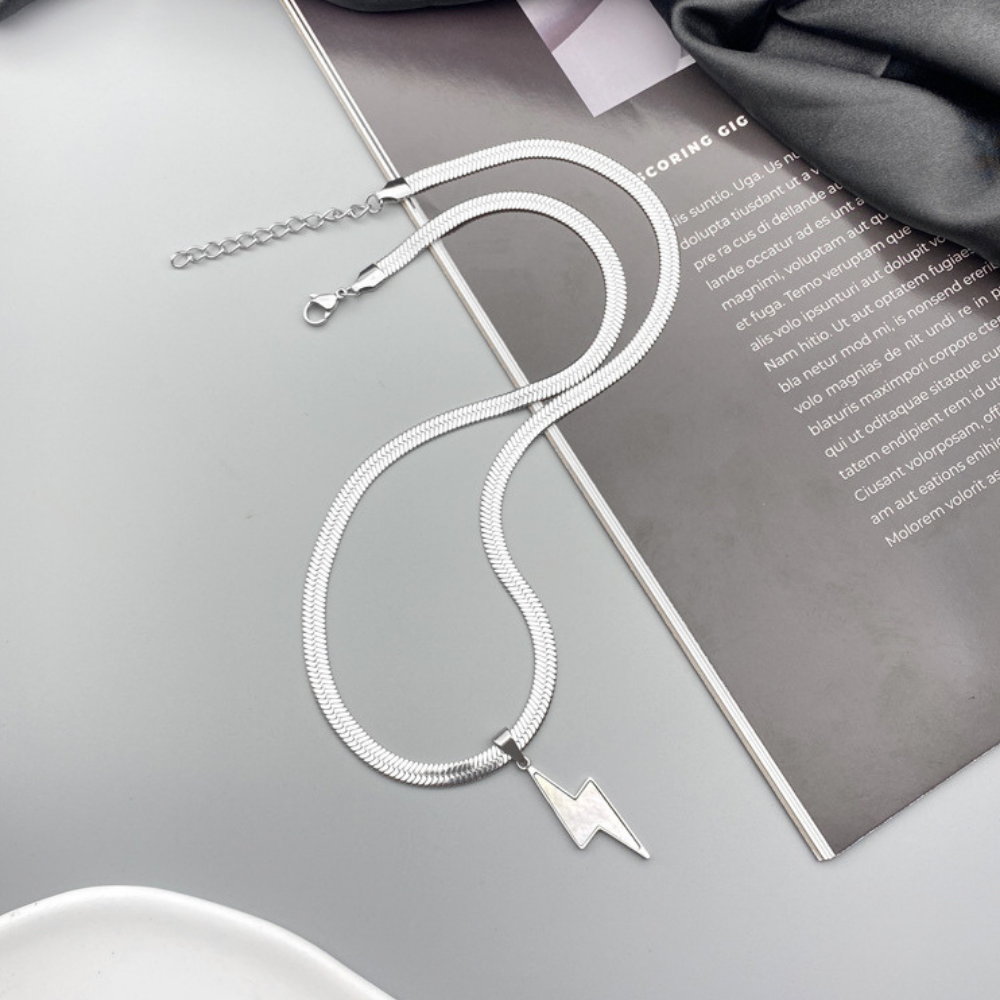 American Lightning Snake Bone Necklace