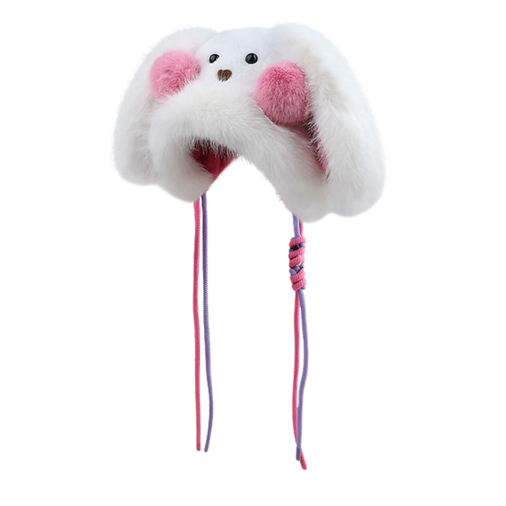 Thick Bunny Big Ears Plush Hat