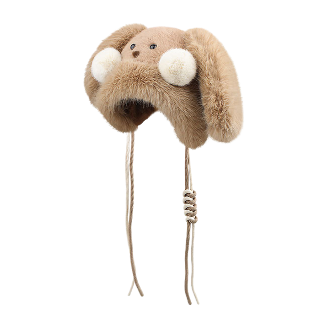 Thick Bunny Big Ears Plush Hat