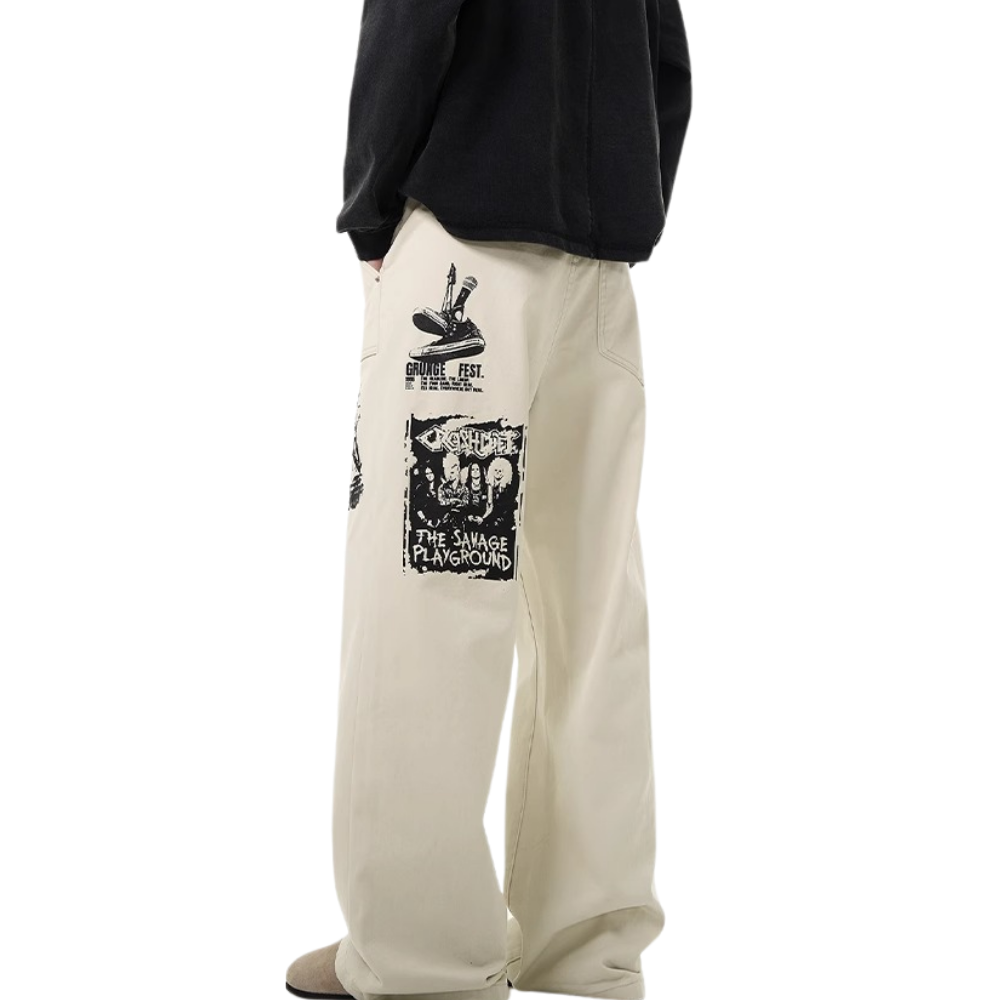 DF|Vibe Rock Spray-Painted Jeans