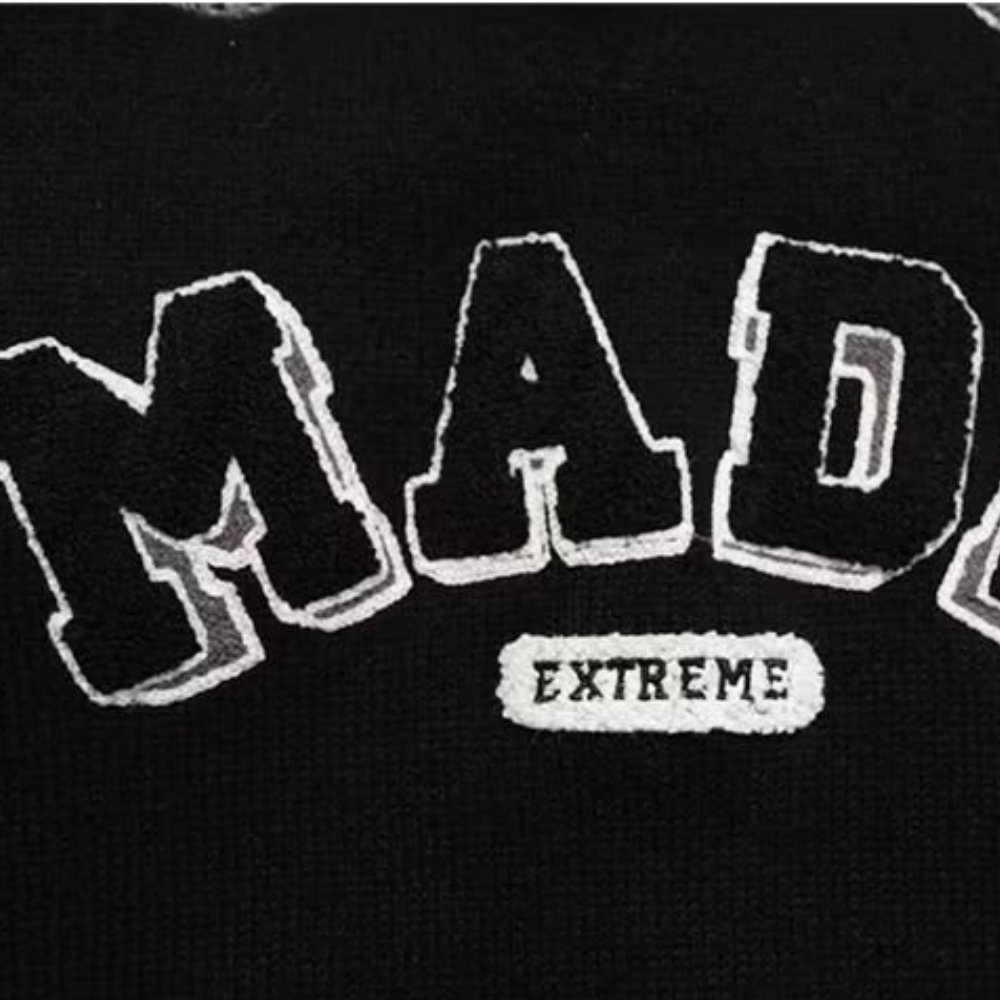 Jacquard Letter Polo Sweater