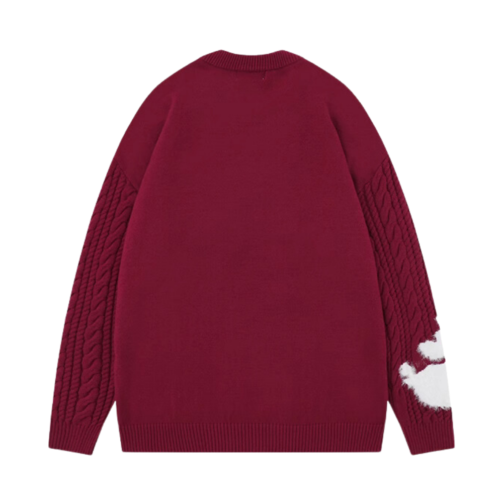 Cartoon Jacquard Dragon Jumper