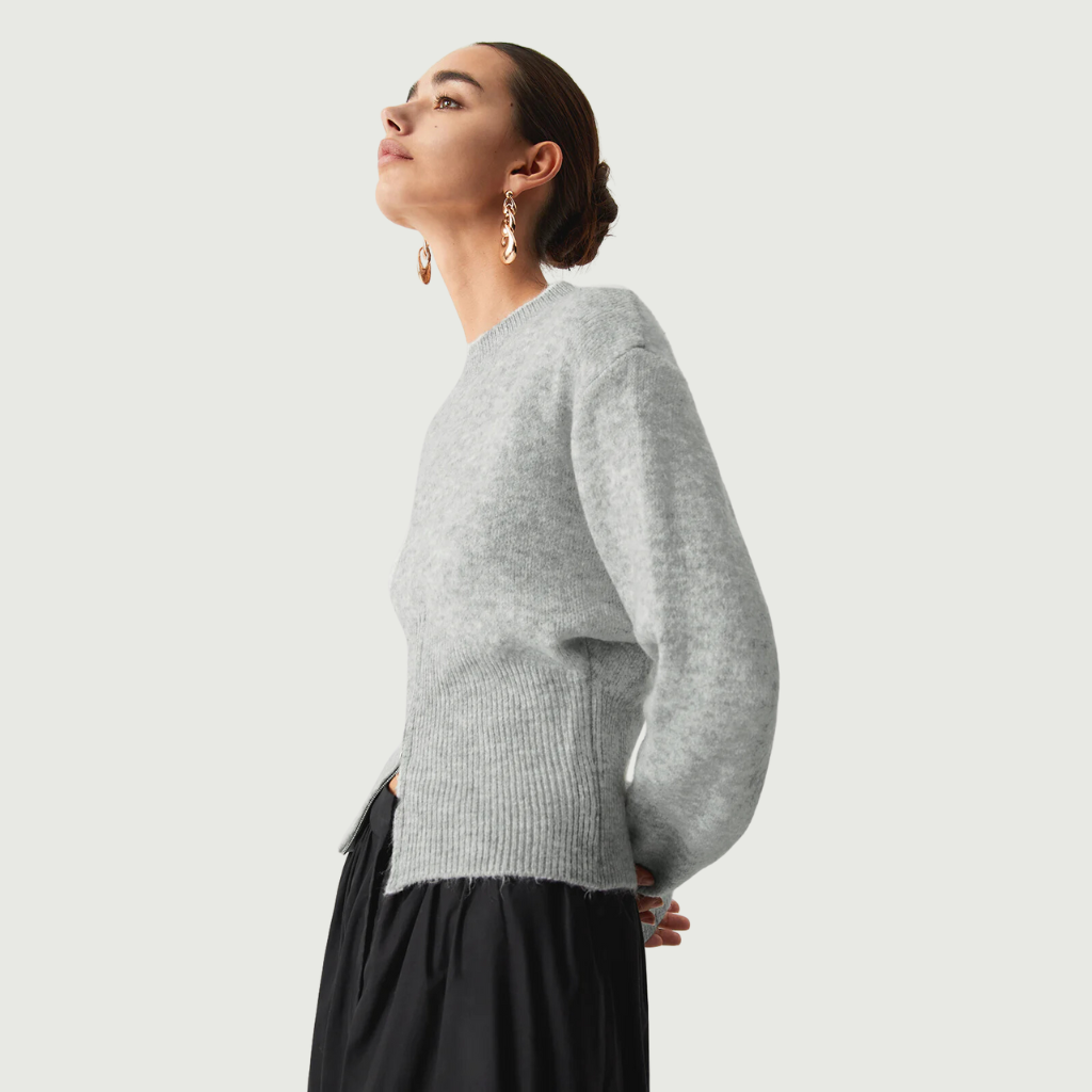 Women's Leisurely Pullover Waist Sweater
