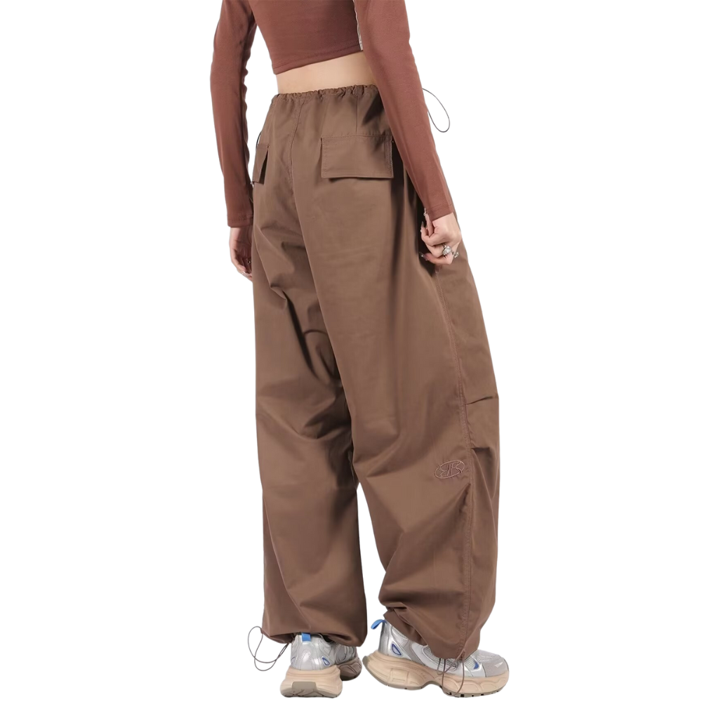 Vintage Solid Color Drawstring Sweatpants