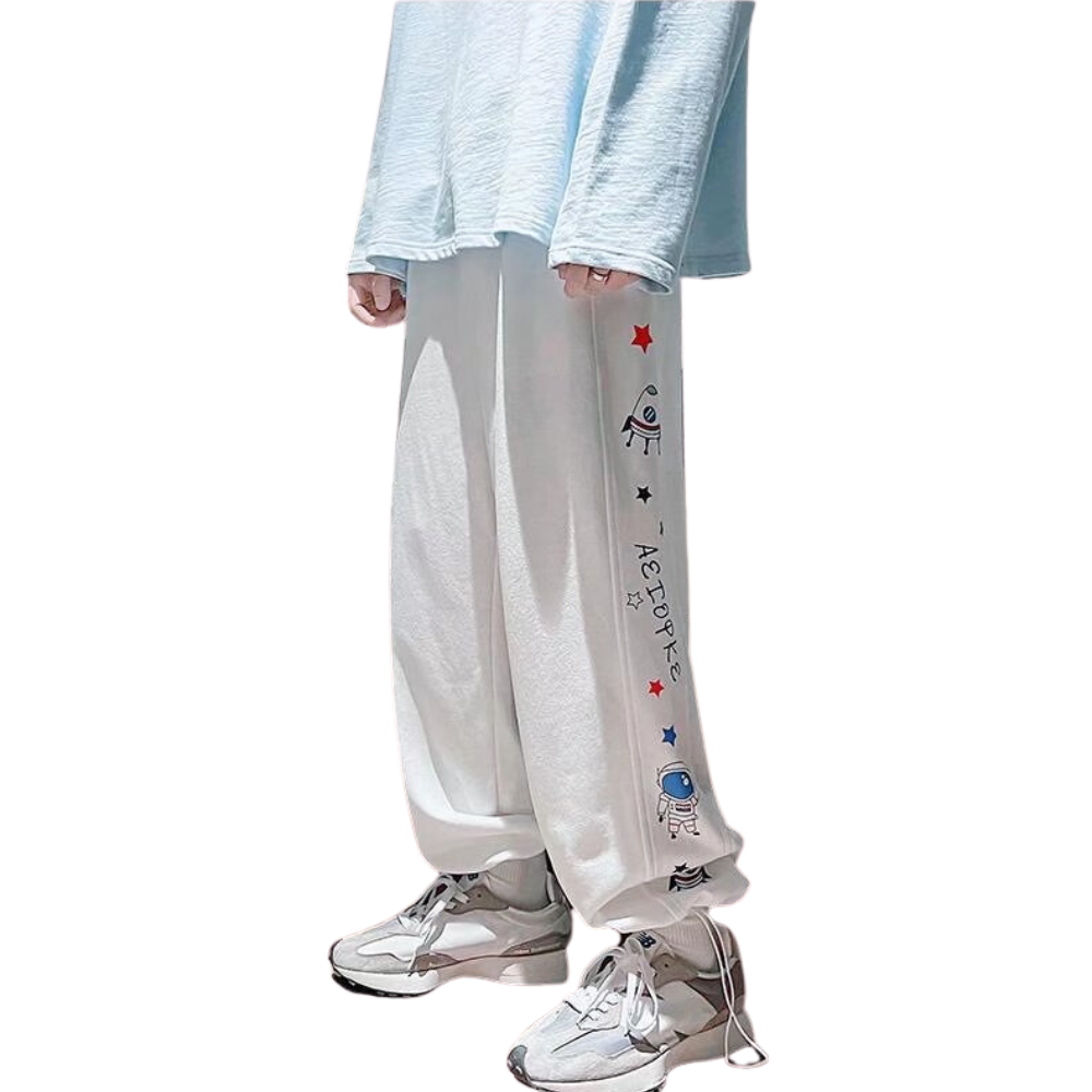 Cosmos Astronaut Print Sweatpants