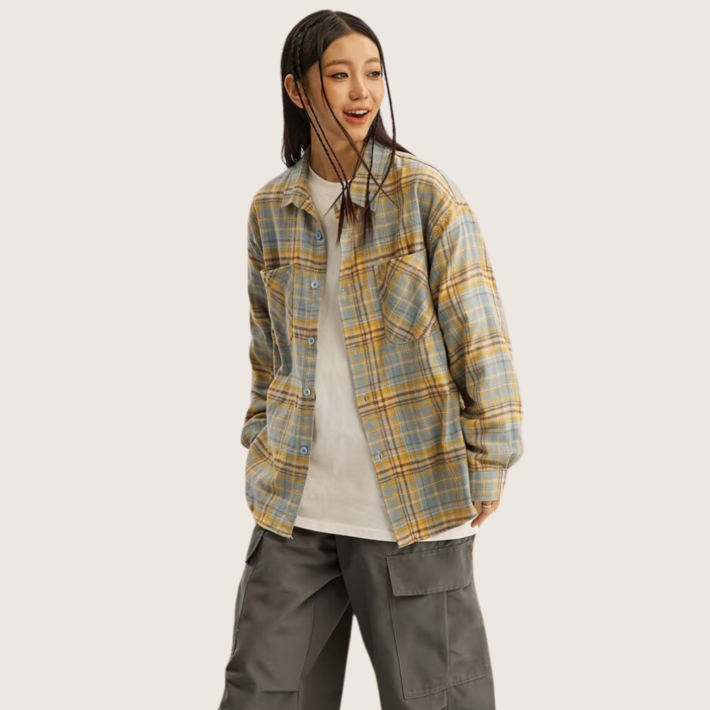 Japanese Rendered Plaid Shirt