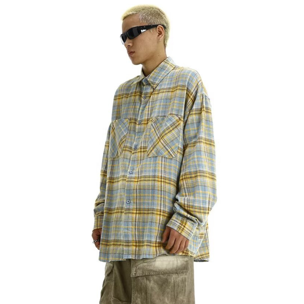 Japanese Rendered Plaid Shirt