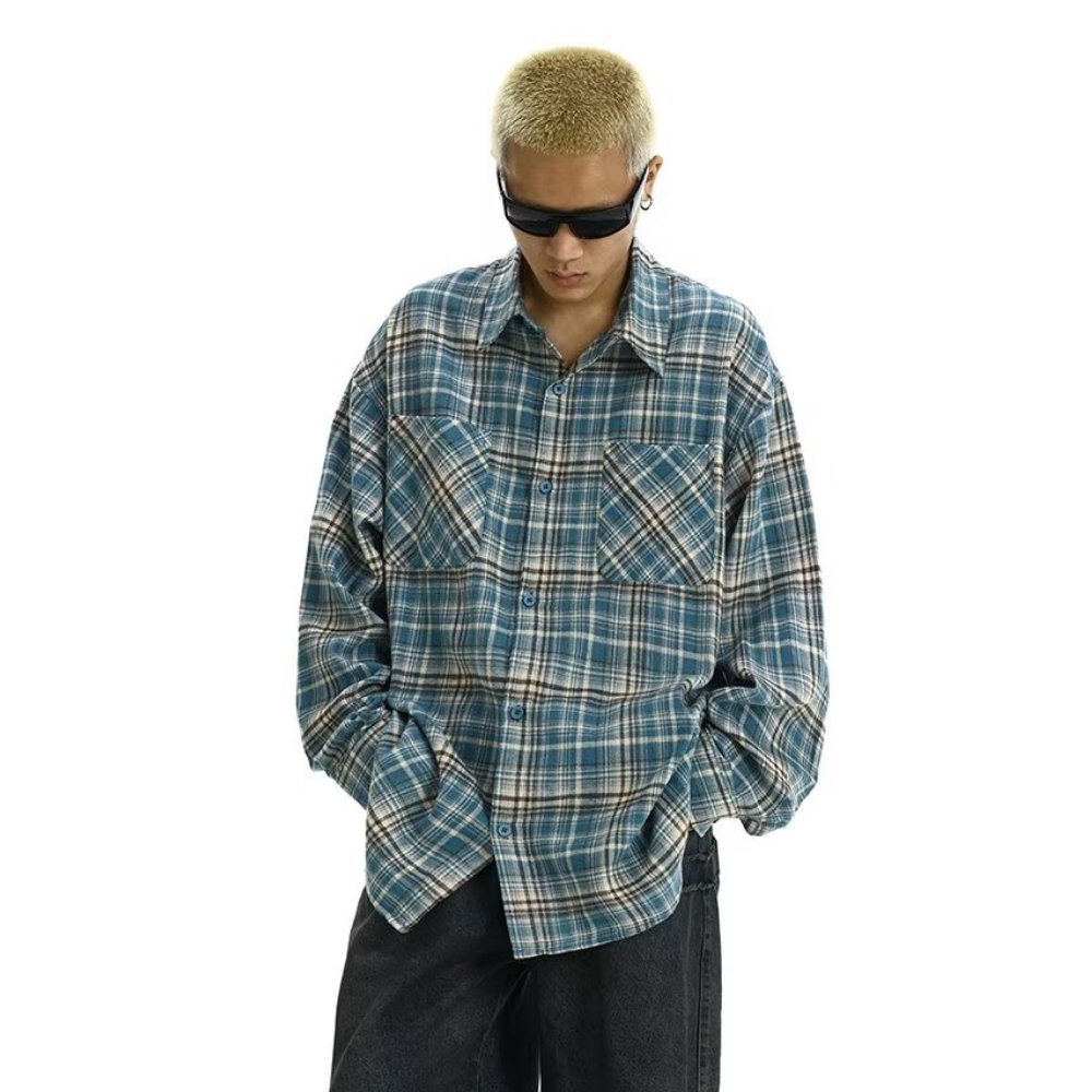Japanese Rendered Plaid Shirt