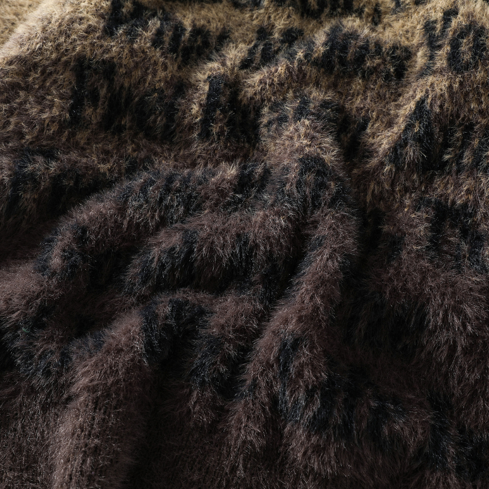 High Street Gradient Letter Jacquard Sweater