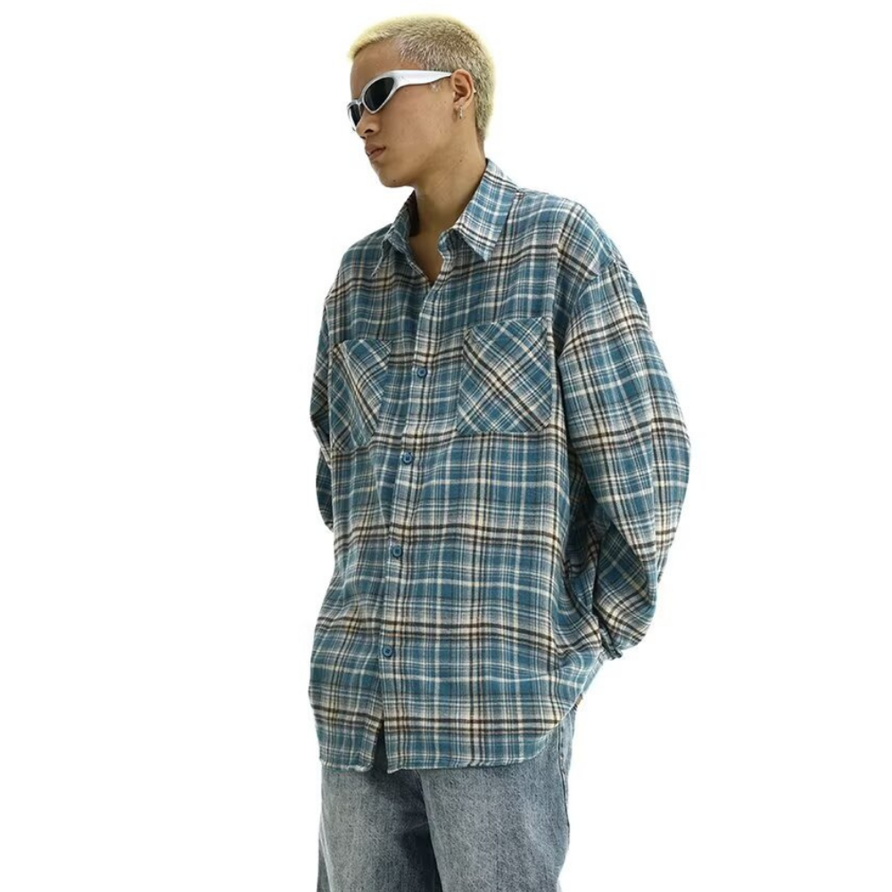 Japanese Rendered Plaid Shirt