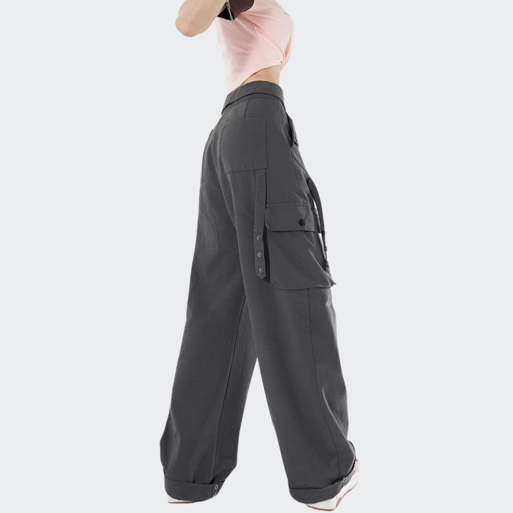 Women's Street Flap Waistband Cargo Pants