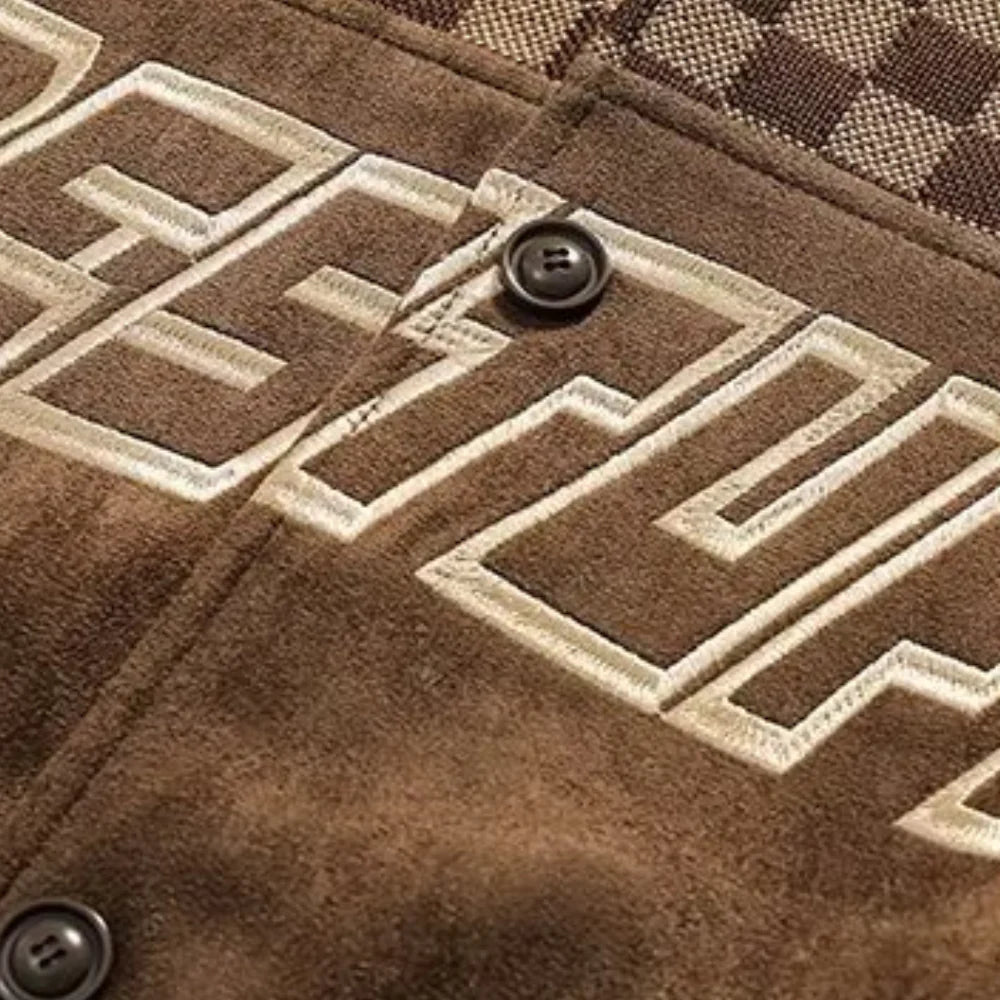 American Vintage Patchwork Biker Suede Jackets