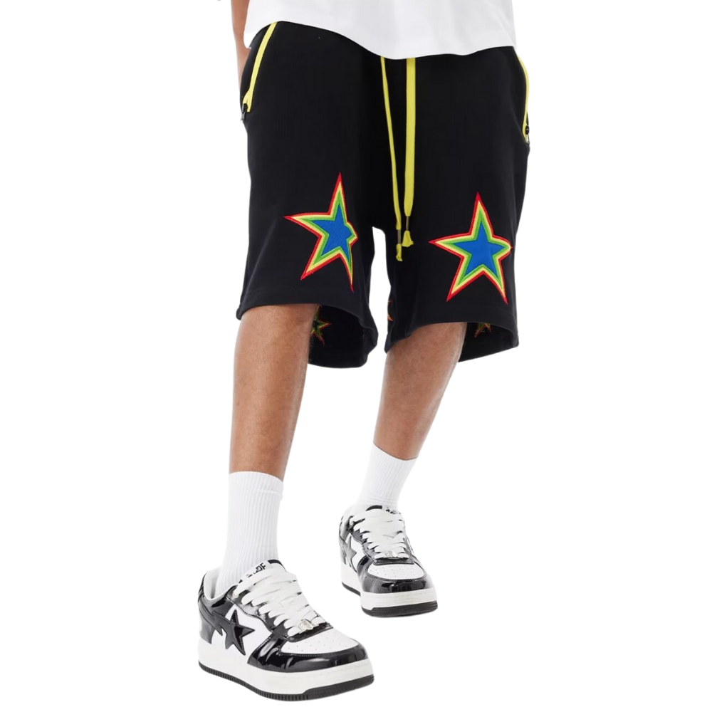 Vintage Color Pentagram Sports Shorts