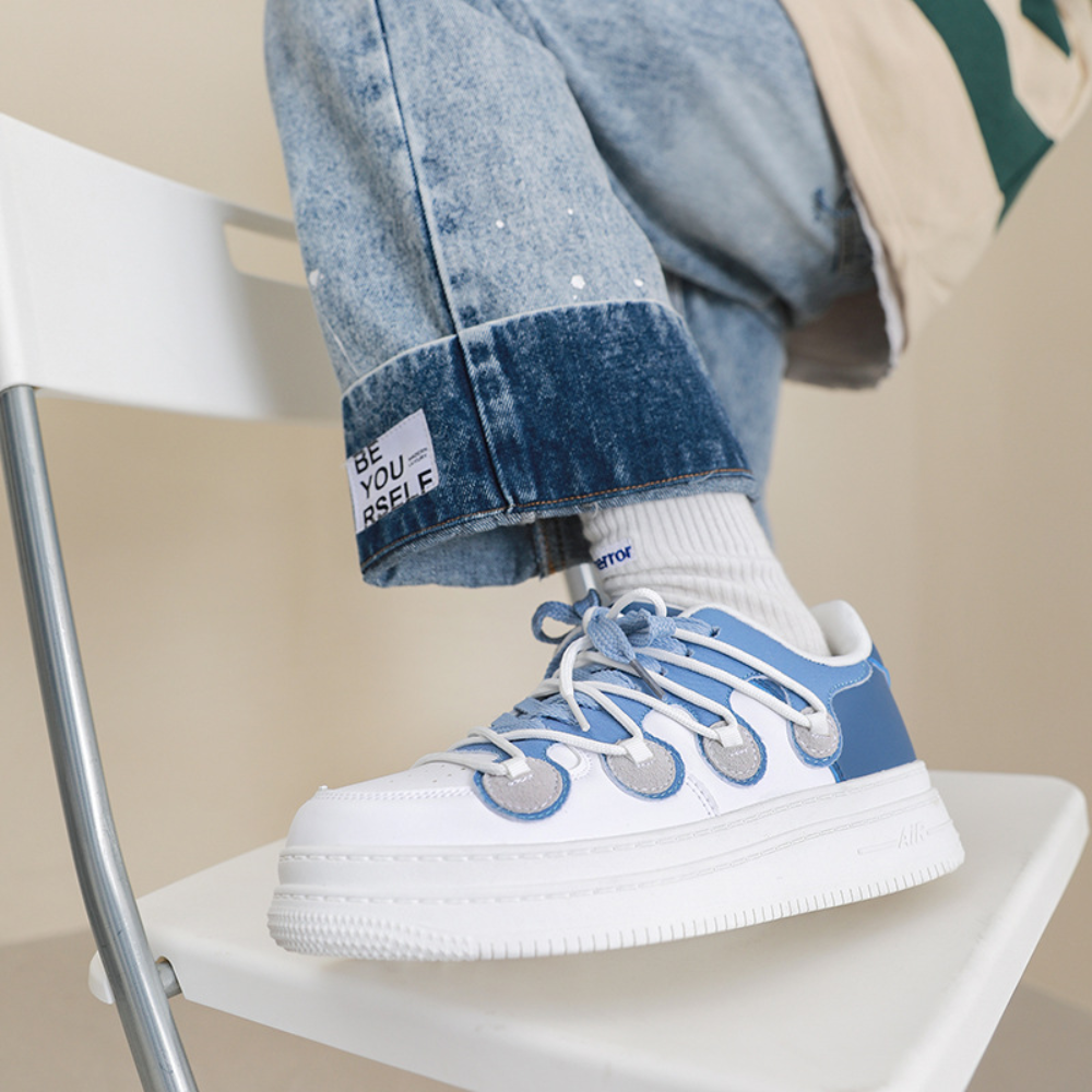 Trendy Street Stitching Couple Casual Sneakers