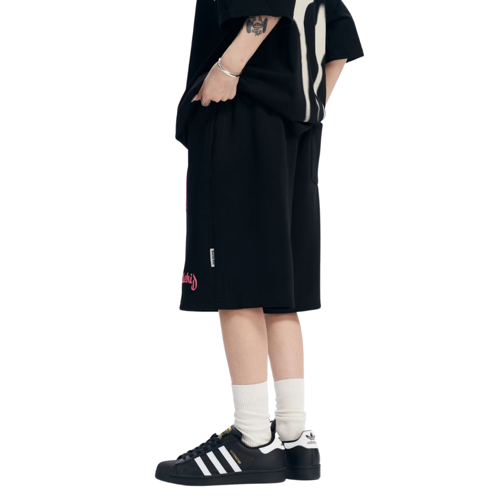 Hip Hop Gothic Letter Street Shorts