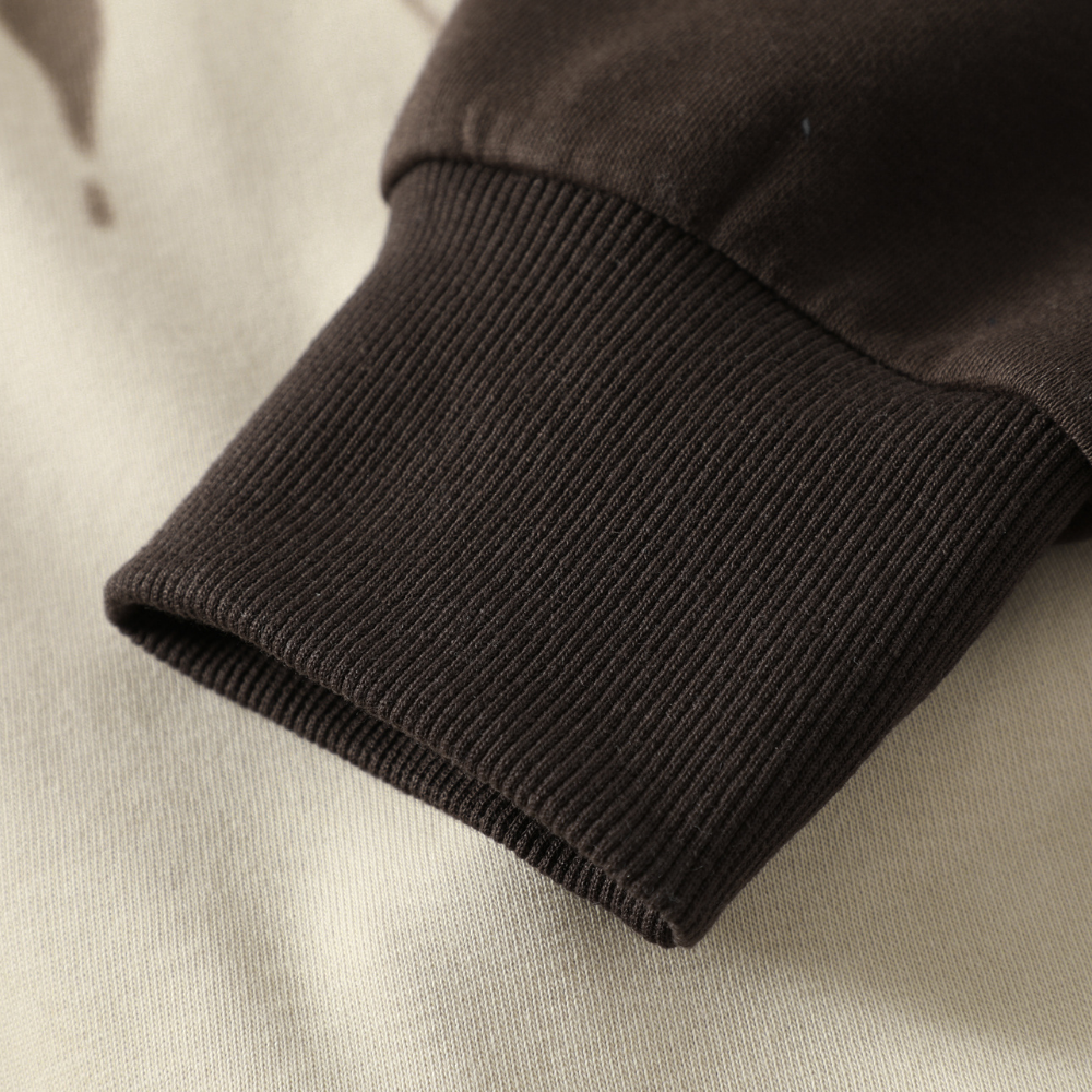 High Street Graffiti Color Matching Zipper Hoodies