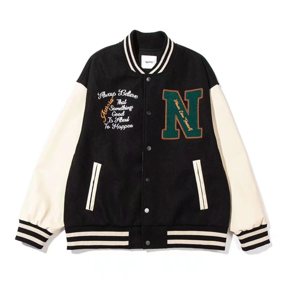Classic Book Comfort Panel Varsity Jacket
