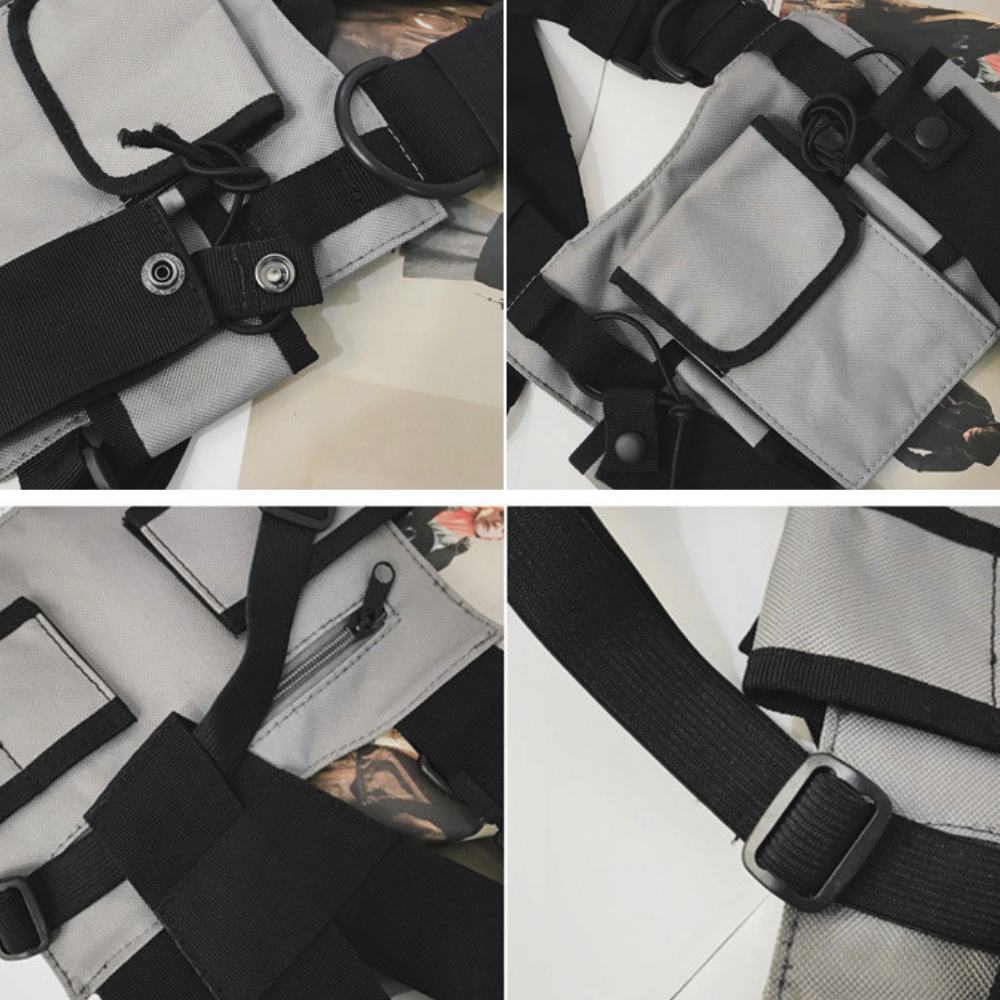 Functional Pocket Vest Chest Bag