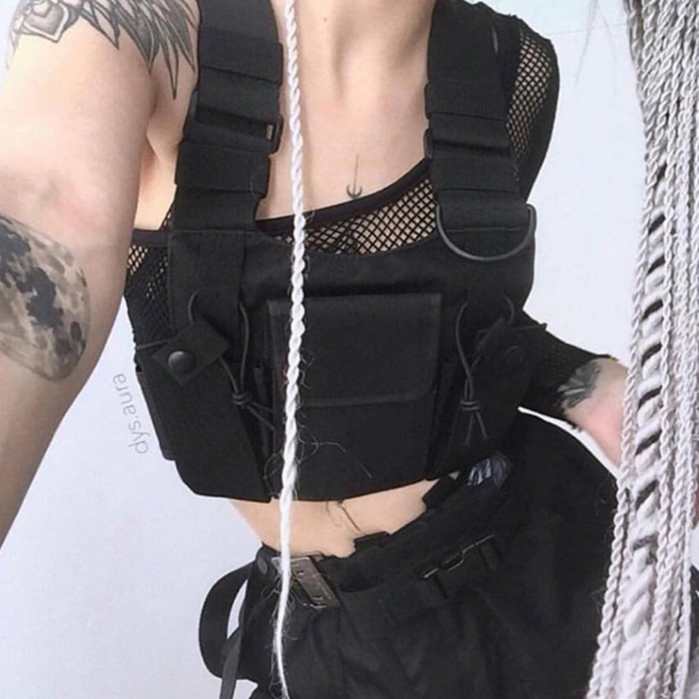 Functional Pocket Vest Chest Bag