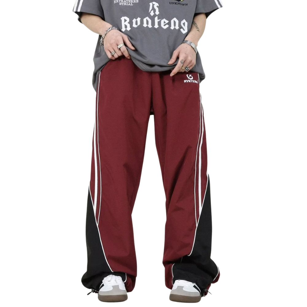 High Street Color Contrast Panel Sweatpants