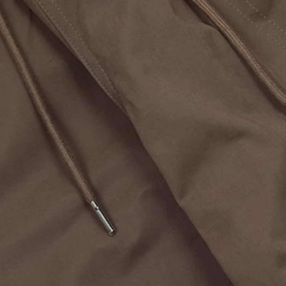 Vintage Solid Color Drawstring Sweatpants