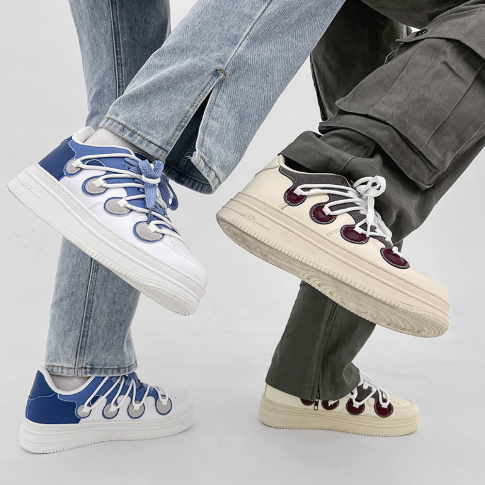 Trendy Street Stitching Couple Casual Sneakers