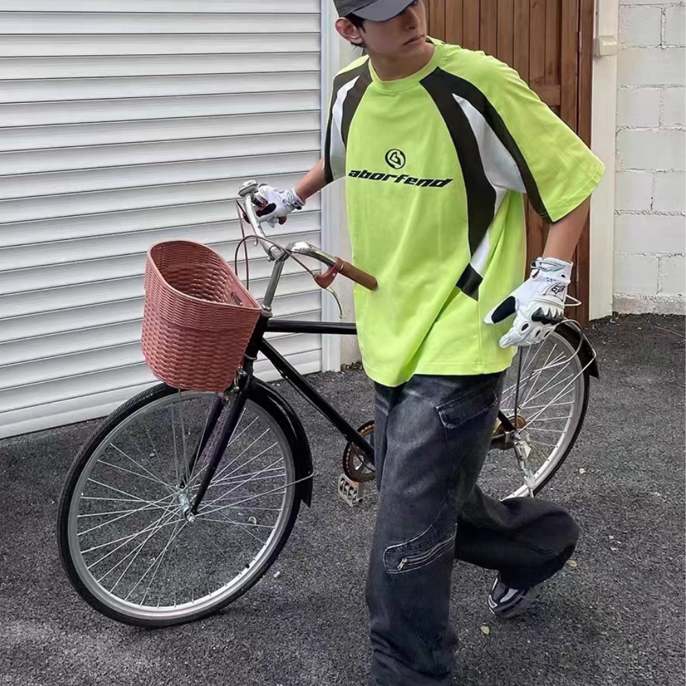 American Contrast Letter T-shirt