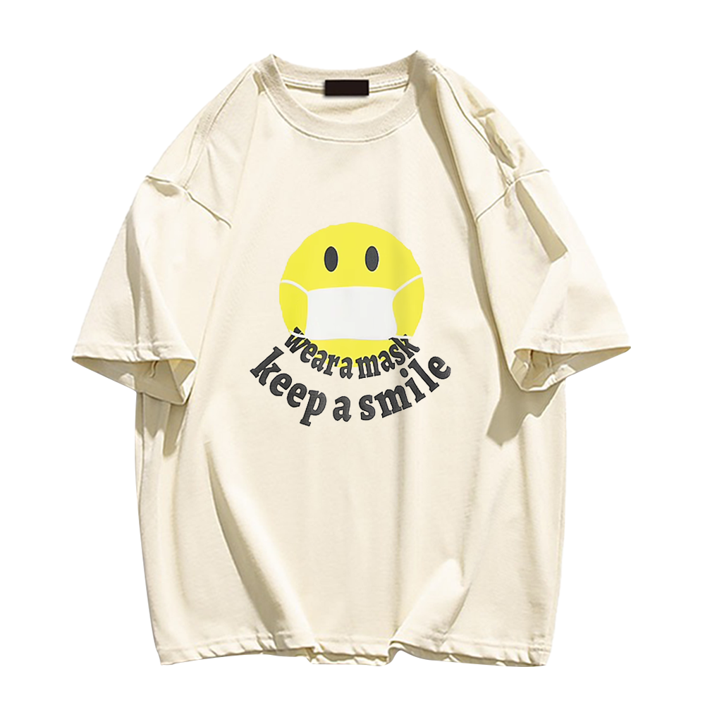 Mask Smiley Face T-Shirt
