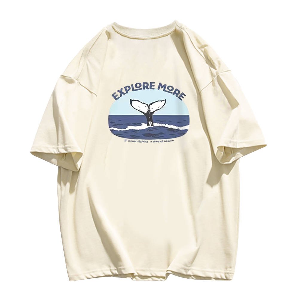 Cute Sea Whale Tail T-Shirt