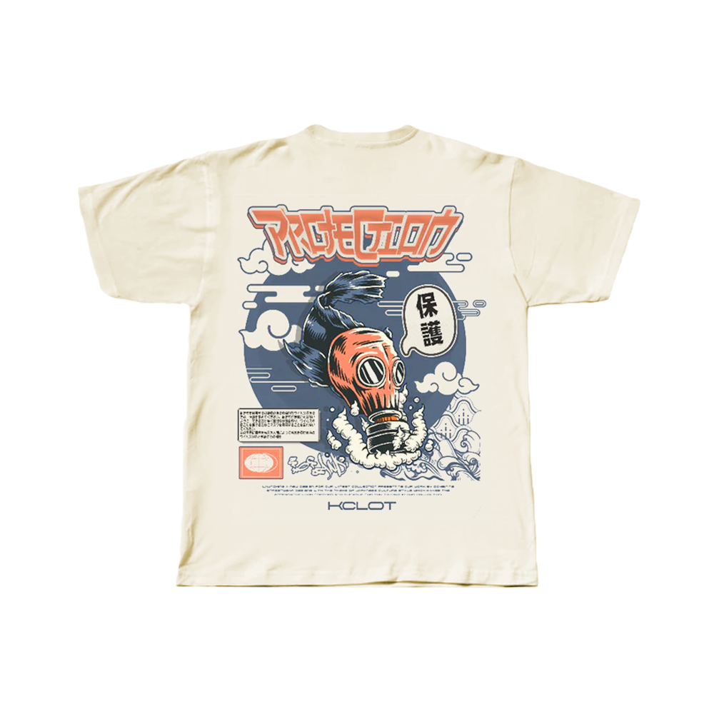 Cartoon Fish Print T-Shirt
